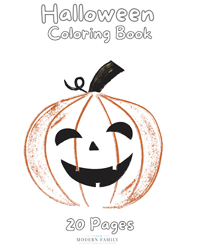 Printable Halloween Coloring Book, Teaching