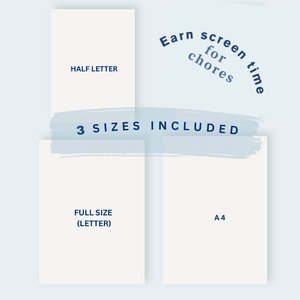 Earn Screen Time Checklist for Teens & Kids