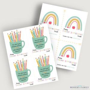Teacher Appreciation Day Cards