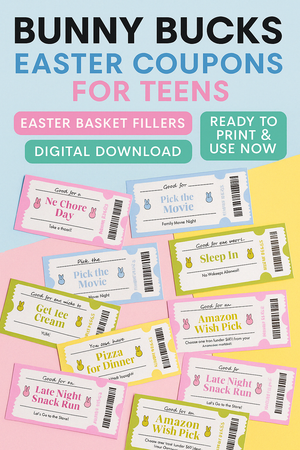 Easter Coupons for TEENAGERS! (Ready to Print!)