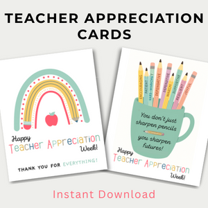 Teacher Appreciation Day Cards