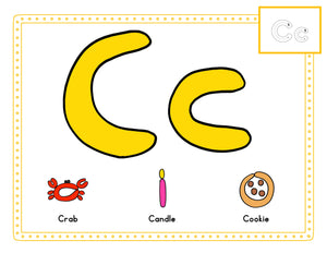 Letter Play Dough Mats - Learn the ABC's with Play-Doh! Two Sets of 26-Printable Play-Doh Mats