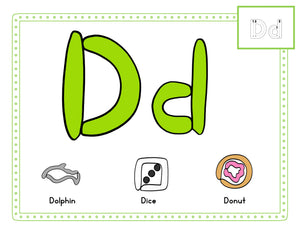Letter Play Dough Mats - Learn the ABC's with Play-Doh! Two Sets of 26-Printable Play-Doh Mats