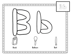 Letter Play Dough Mats - Learn the ABC's with Play-Doh! Two Sets of 26-Printable Play-Doh Mats