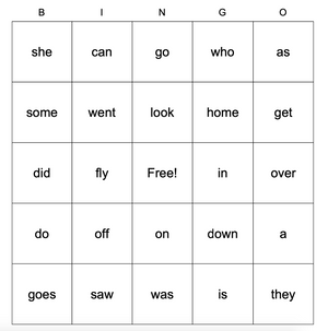 Sight Word Bingo (with 8 different Bingo Boards)