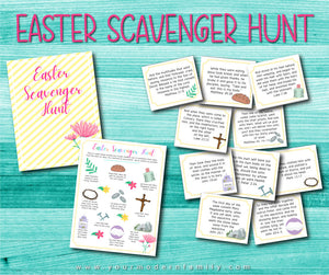 Easter Scavenger Hunt + Scripture Card Set