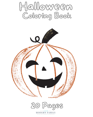 Printable Halloween Coloring Sheet Packet - 20 Printable Pages
