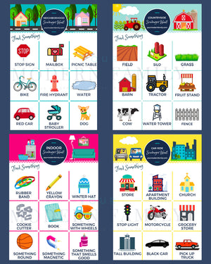 Scavenger Hunt Printable Pack - 12 Sheets!