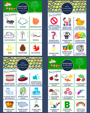 Scavenger Hunt Printable Pack - 12 Sheets!