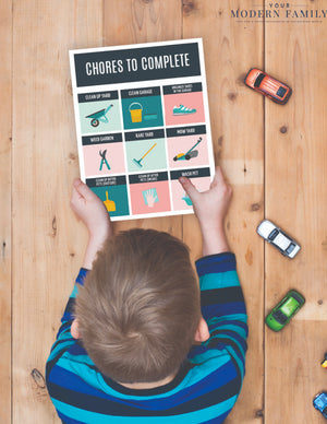 Printable Chore Card Packet for Younger Kids (3 sets + Tracking Sheets)