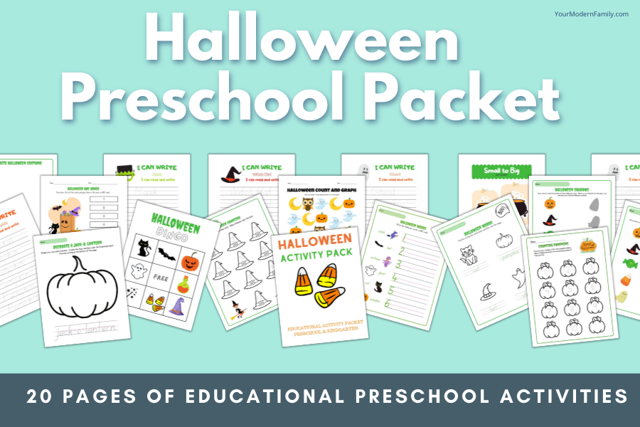 Halloween Educational Packet for Preschool & Kindergarten