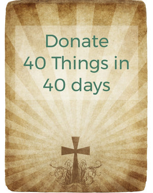 Donate 40 things in 40 days