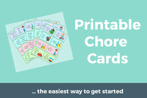 Printable Chore Card Packet for Younger Kids (3 sets + Tracking Sheets)