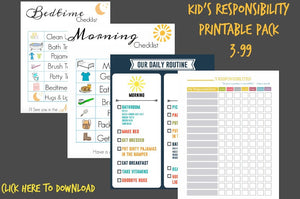 Kids Routine Printable Pack